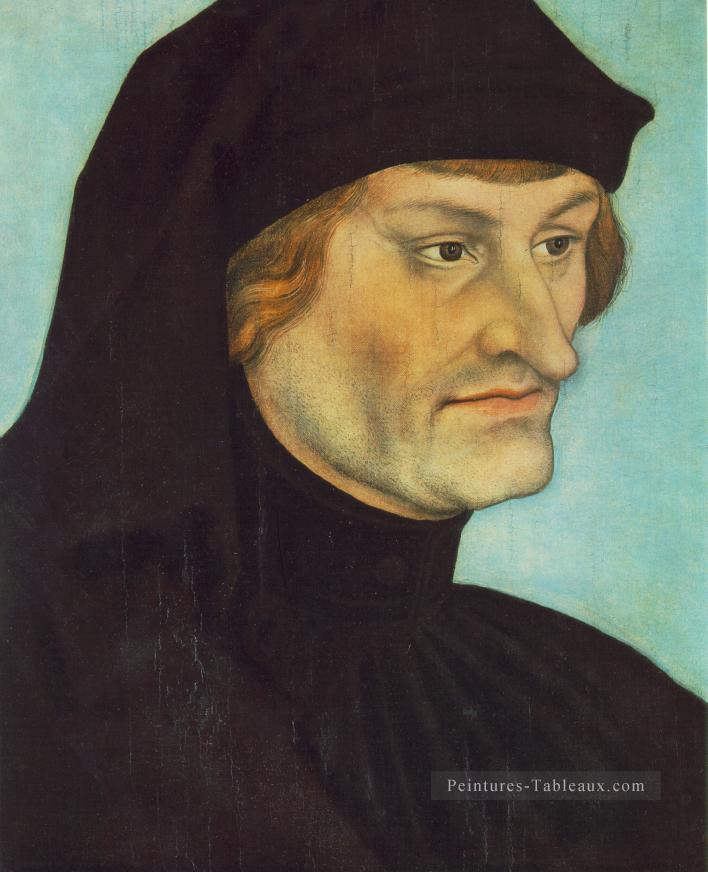 Portrait de Johannes Geiler Von Kaysersberg Renaissance Lucas Cranach l’Ancien Peintures à l'huile